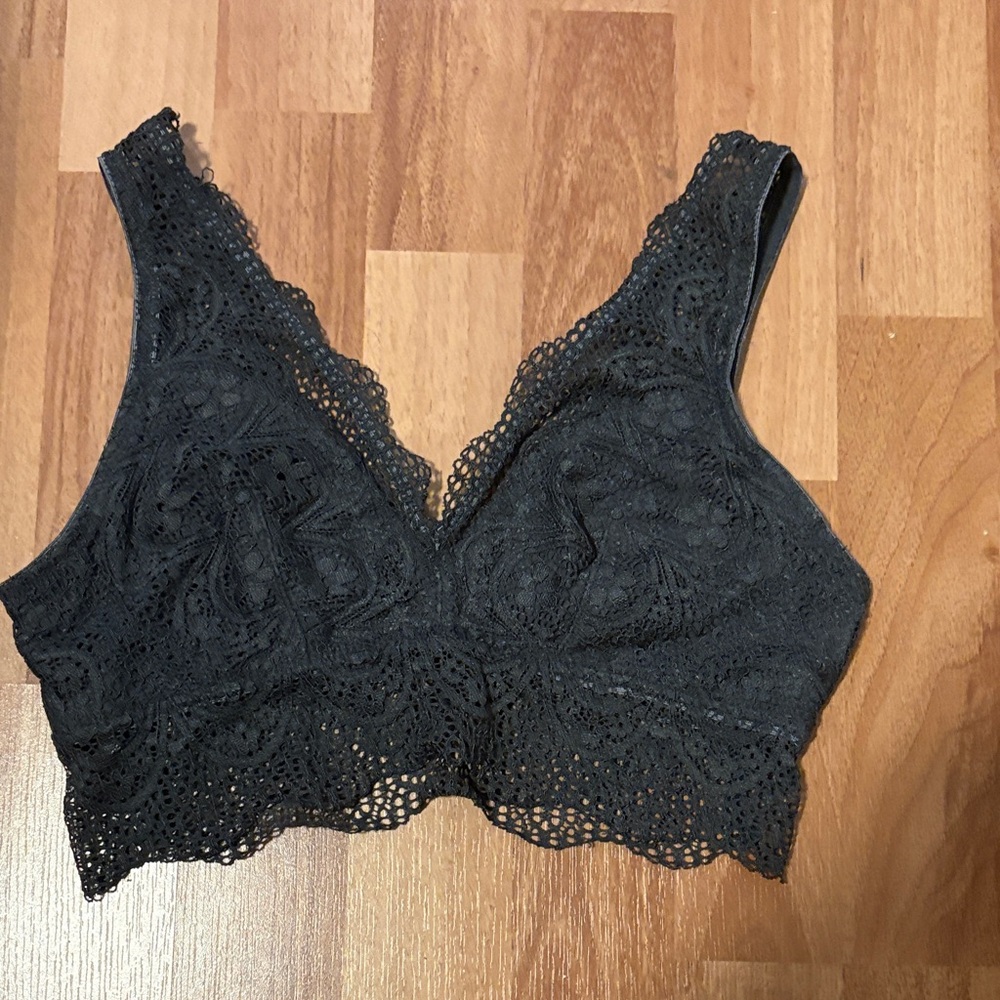 SO gray Lace Bralette